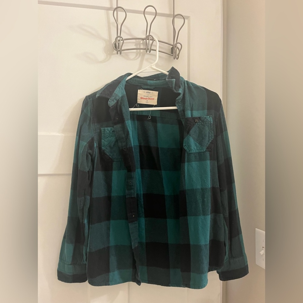 Women’s green flannel